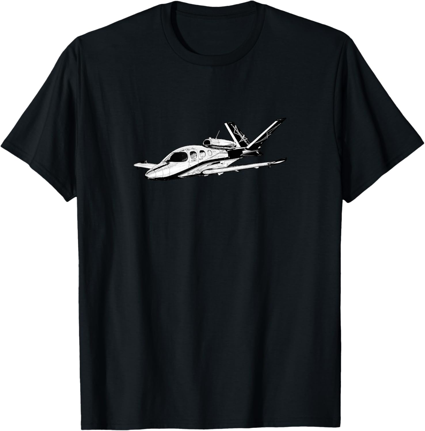 Cirrus Vision SF50 Jet | Aviation | Airplane T-Shirt - T-Shirt | Black