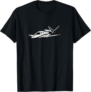 Cirrus Vision SF50 Jet | Aviation | Airplane T-Shirt - T-Shirt | Black