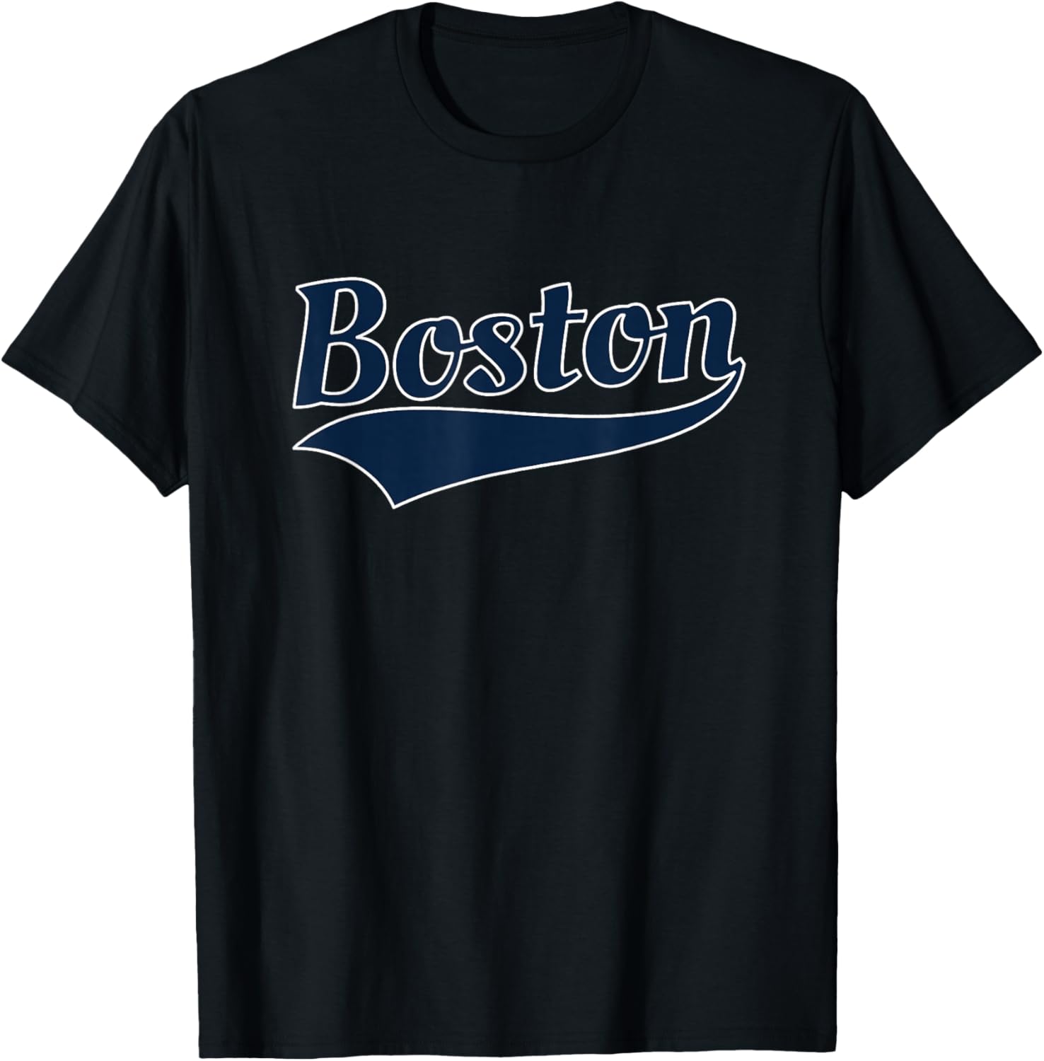 Boston - Throwback Design - Classic T-Shirt - T-Shirt | Black