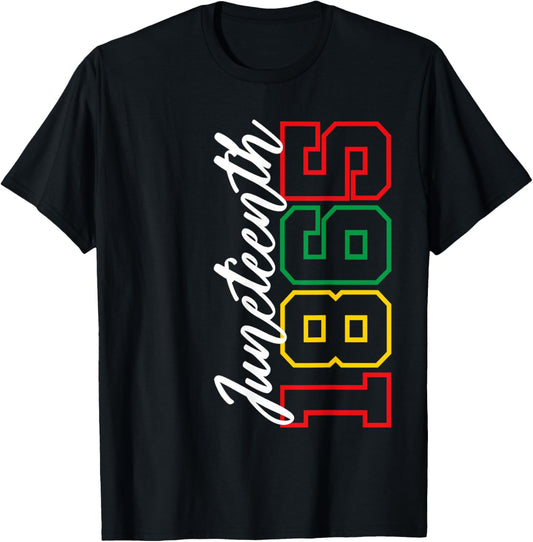 Juneteenth 1865 Shirts Women Men June 19th 1865 Freedom Day T-Shirt - T-Shirt | Black