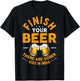 Finish Your Beer There Are Sober Kids In India T-Shirt - T-Shirt | Black