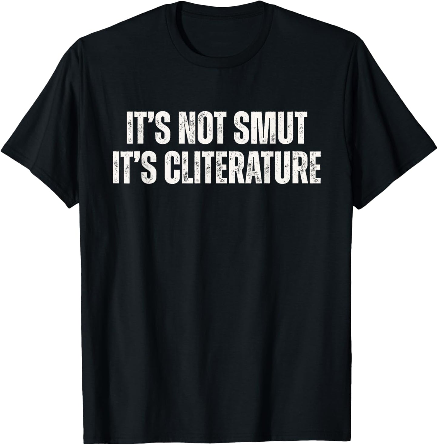 Feminist It's Not Smut its Cliterature Fantasy Romance Book T-Shirt - T-Shirt | Black