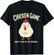 hicken Game Dont Look at the Chicken Funny Bird Humor T-Shirt - T-Shirt | Black