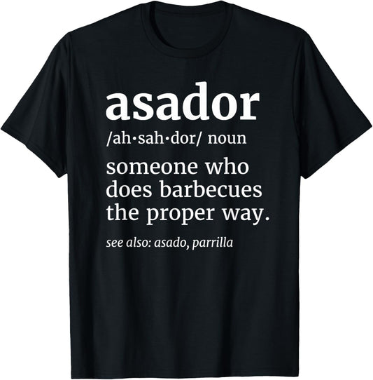Argentinian Dad Argentine Husband Asado Argentinian Asador T-Shirt - T-Shirt | Black