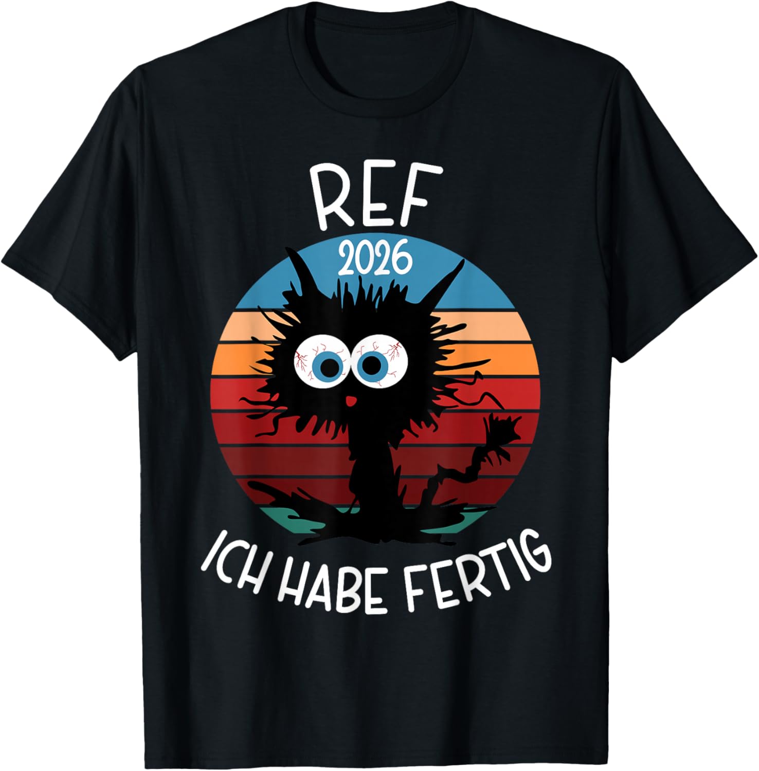 with German Text "Abschluss Referendariat Bestanden" Ref 2026 T-Shirt - T-Shirt | Black