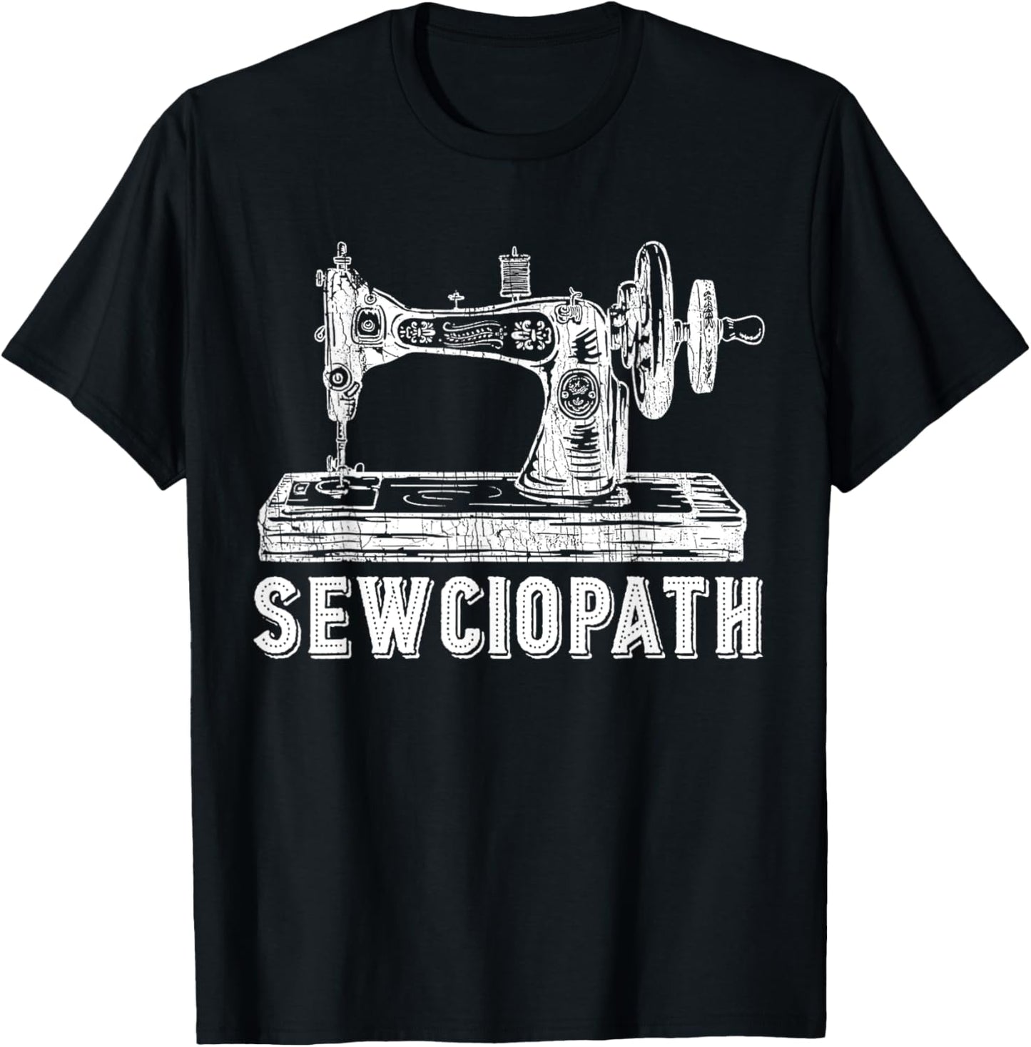 Funny Sewing Quilting Sewciopath Women T-Shirt - T-Shirt | Black