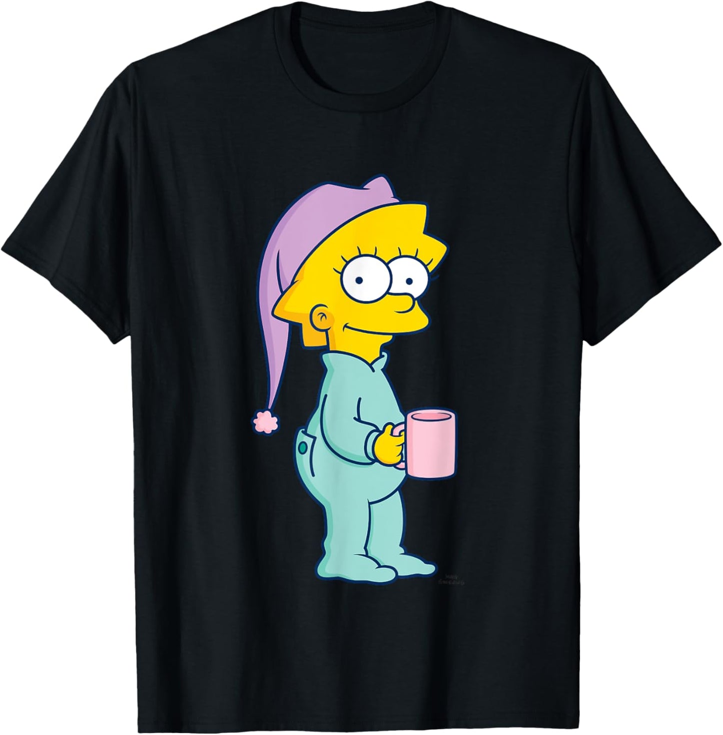 The Simpsons Baby Lisa Ready For Bed T-Shirt - T-Shirt | Black