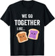 Peanut Butter and Jelly Sandwich Matching Couple PJs BFF T-Shirt - T-Shirt | Black