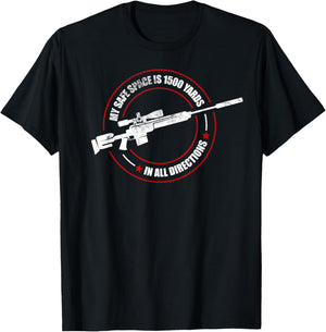 Vintage Armed Forces Military Funny Saying Veteran Sniper T-Shirt - T-Shirt | Black