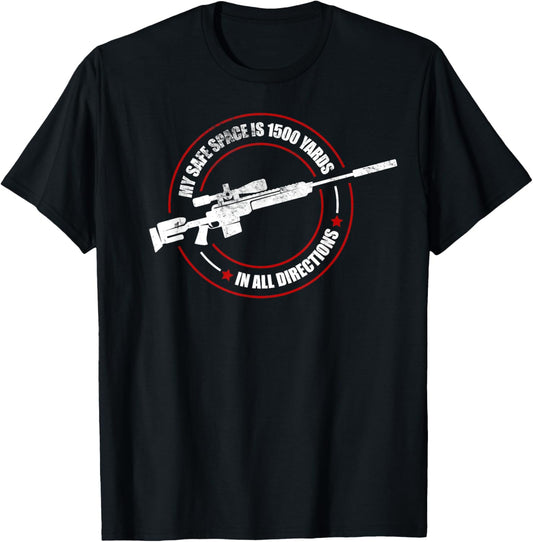 Vintage Armed Forces Military Funny Saying Veteran Sniper T-Shirt - T-Shirt | Black