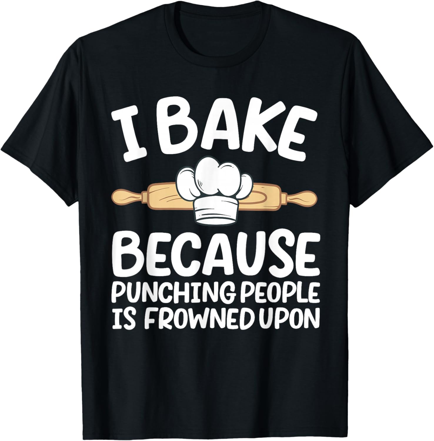 Funny Baking Design Women Pastry Chef Baking Baker T-Shirt - T-Shirt | Black