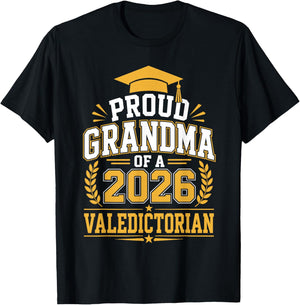 2026 Valedictorian Grandma T-Shirt - T-Shirt | Black