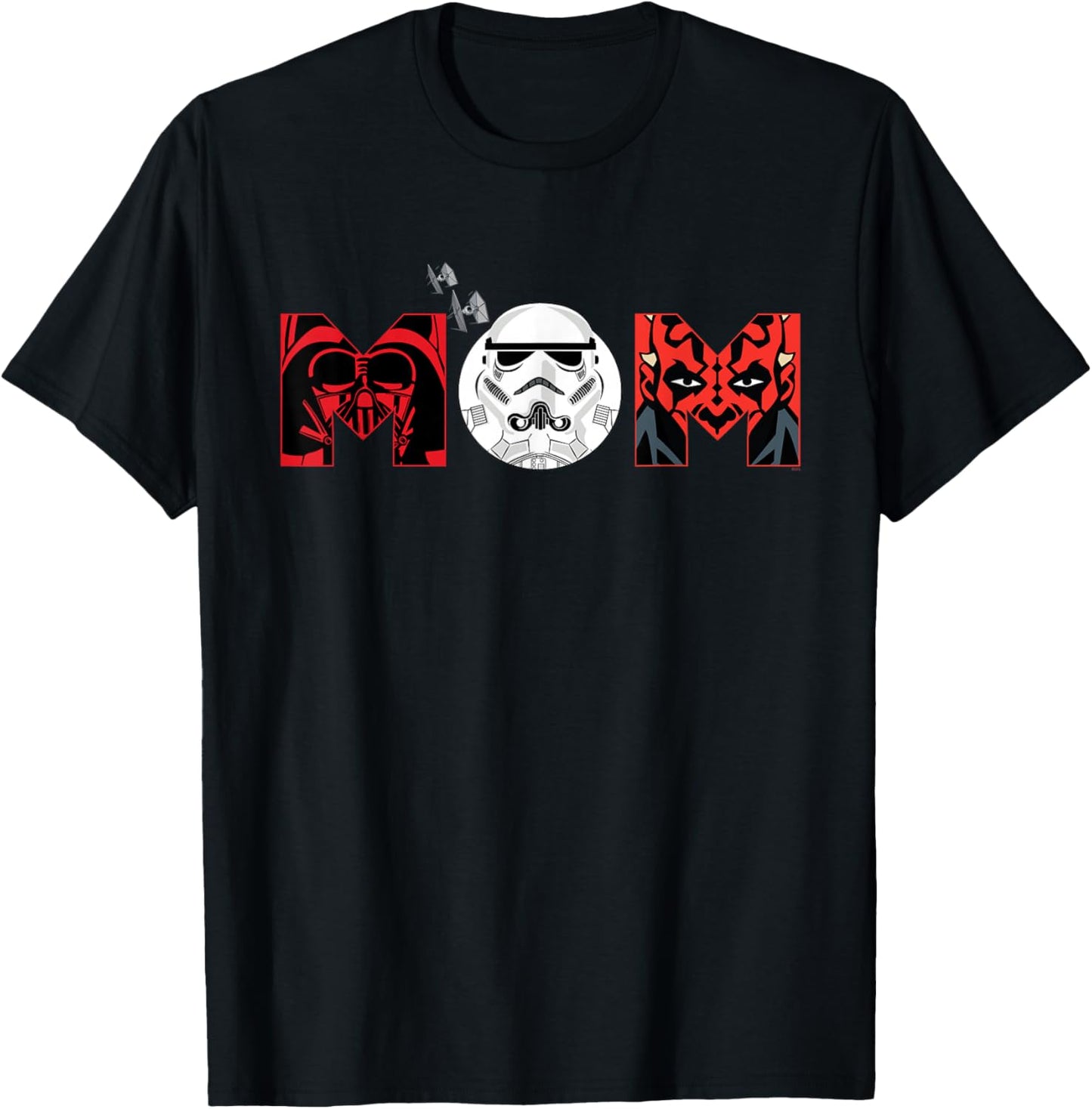 Star Wars Darth Vader Darth Maul Mom Mother’s Day Birthday T-Shirt - T-Shirt | Black