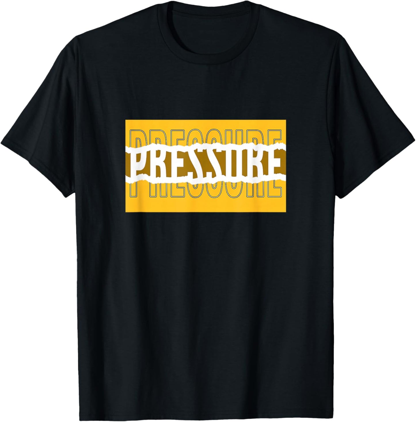 University Varsity-Gold Color Pressure v2 Yellow T-Shirt - T-Shirt | Black