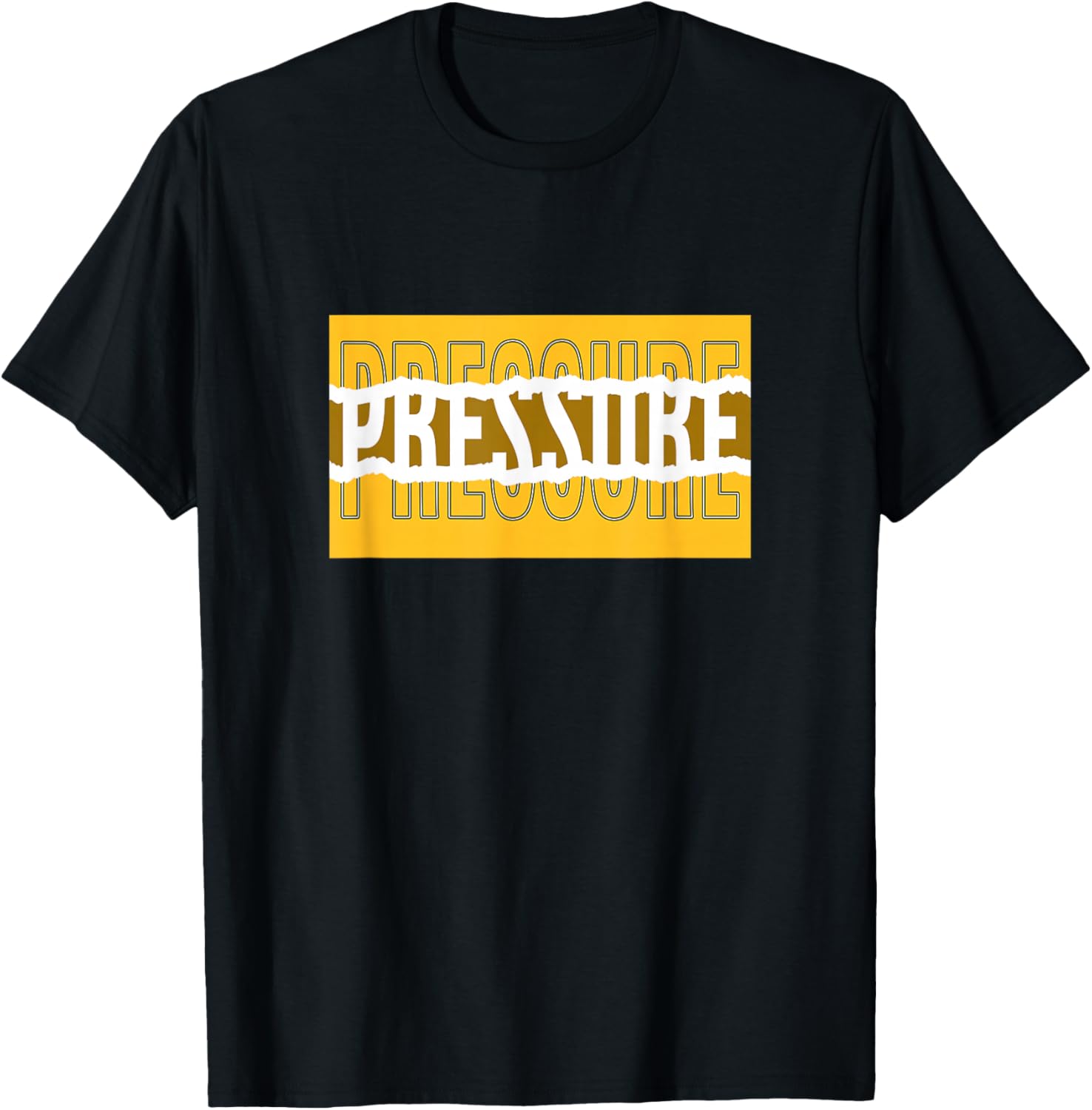 University Varsity-Gold Color Pressure v2 Yellow T-Shirt - T-Shirt | Black