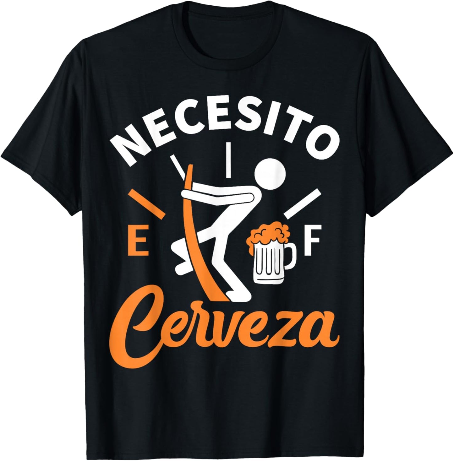 Necesito Cerveza - I Need Beer Funny Beer Lover T-Shirt - T-Shirt | Black
