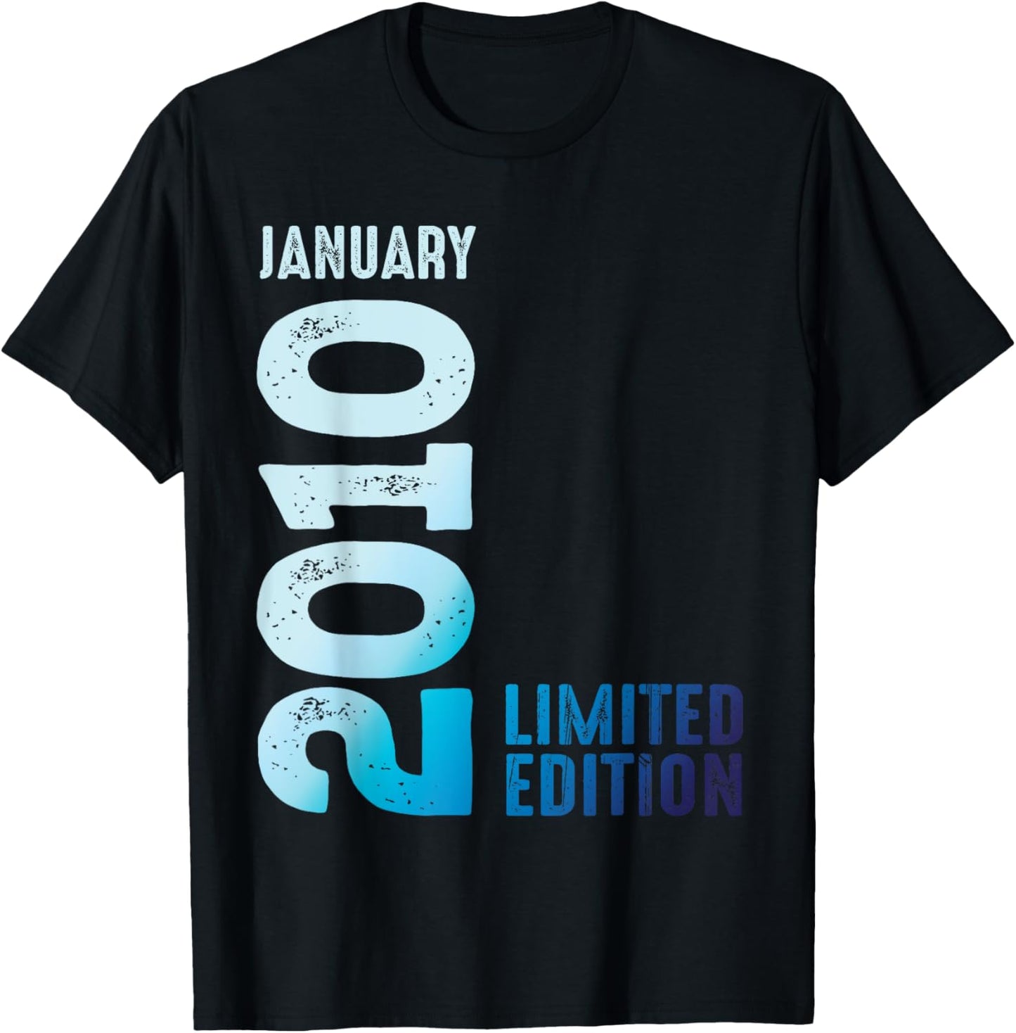 Limited Edition 2010 January 2010 T-Shirt - T-Shirt | Black
