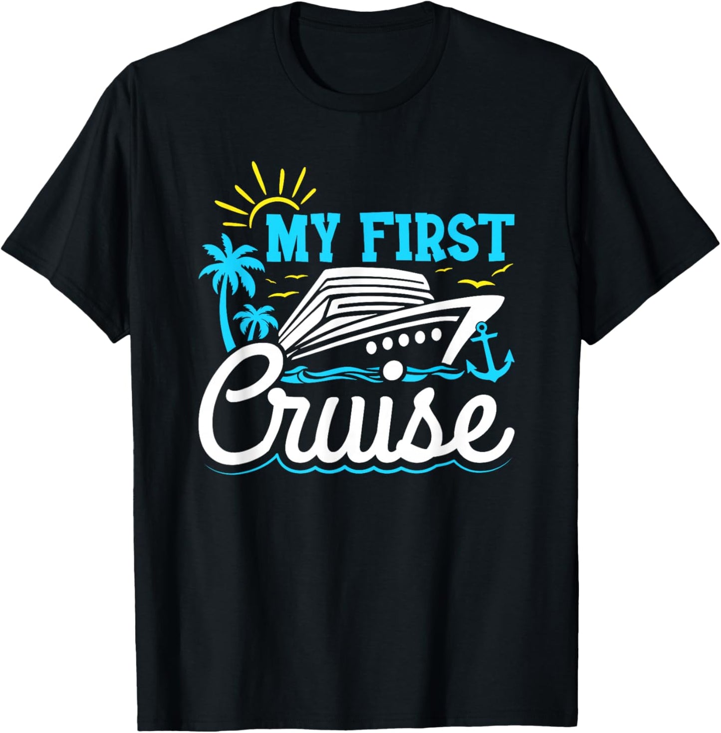 My First Cruise Family Cruise Kids Boys Cruising T-Shirt - T-Shirt | Black