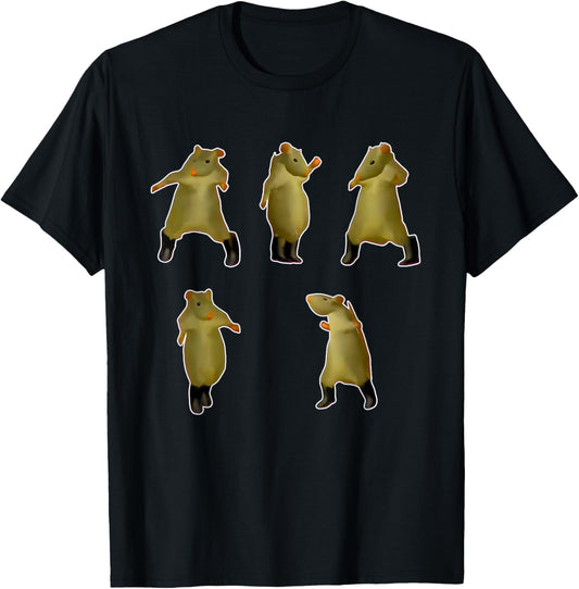 Rat Dance Meme 2025 Funny Trendy #Ratdance T-Shirt - T-Shirt | Black