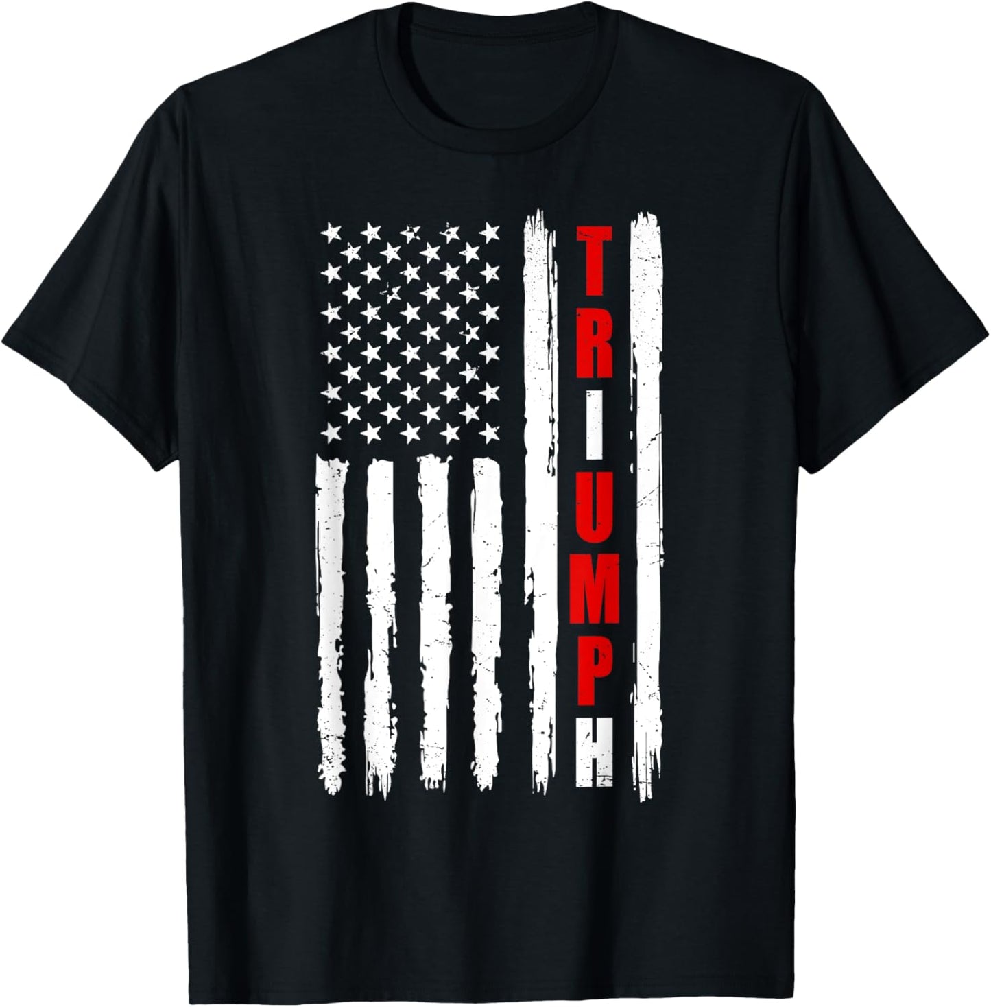 Trump Triumph 2024 Elections Political T-Shirt - T-Shirt | Black