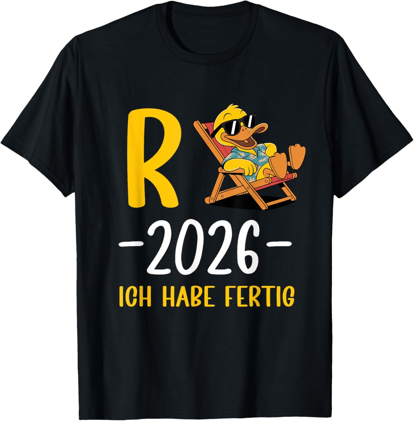 Rente 2026 with German Text "Ich Habe Fertig Rentner und Rentnerin" [German T-Shirt - T-Shirt | Black