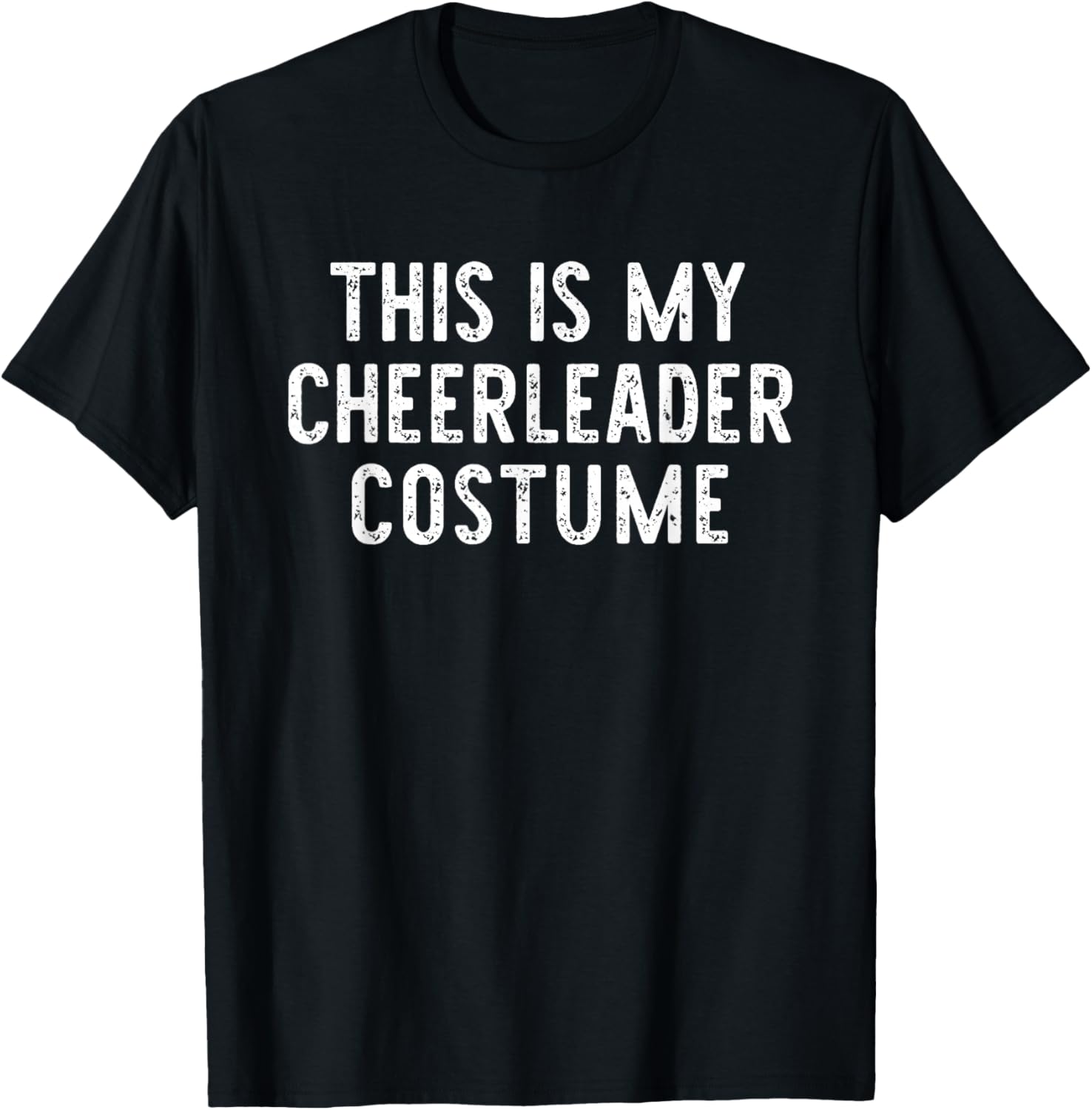 This is My Cheerleader Costume Halloween Simple Cheer-Leader T-Shirt - T-Shirt | Black