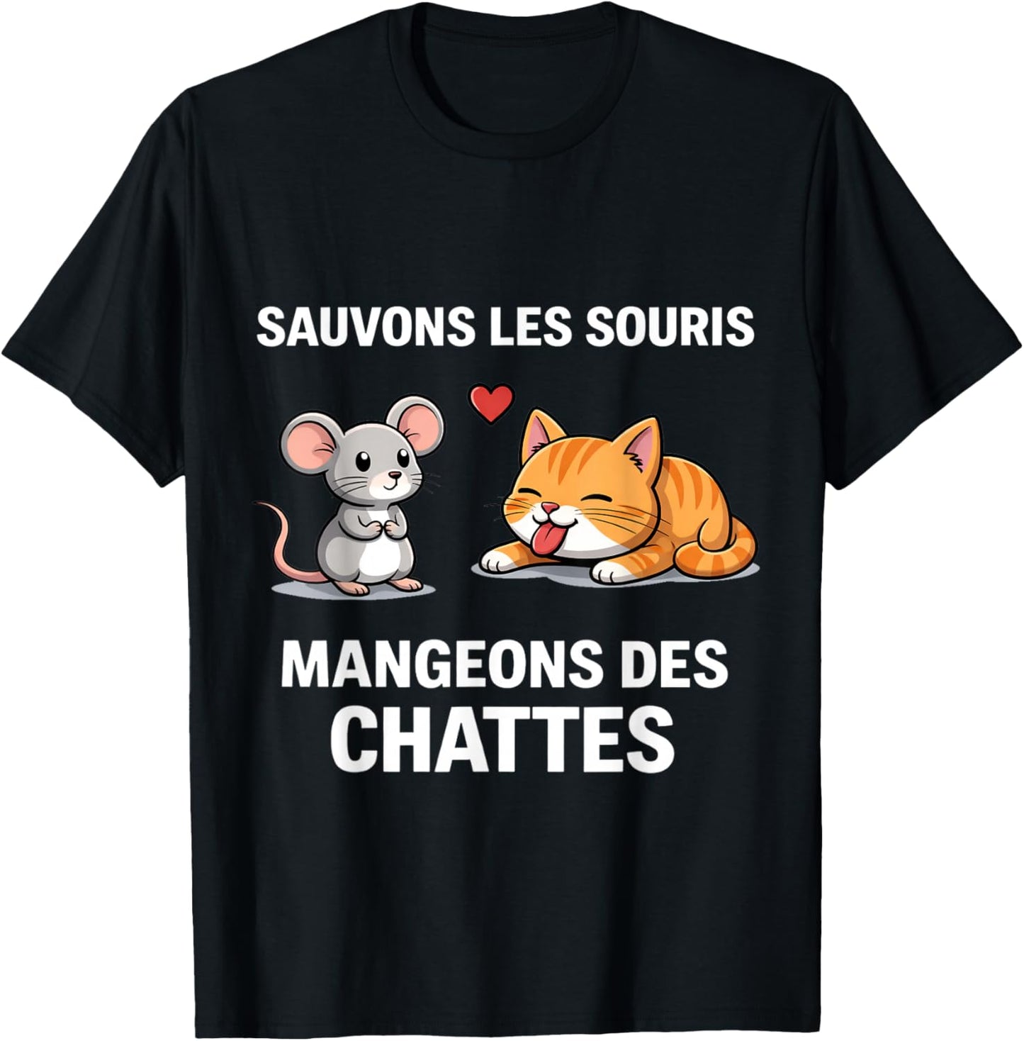 Humor Save Mice Eat Pussies Word Game T-Shirt - T-Shirt | Black