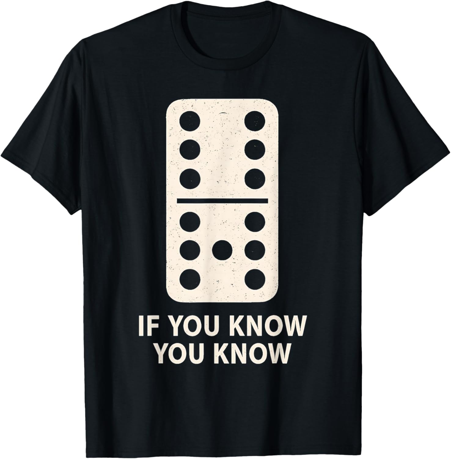 6 7 Domino If You Know You Know Teacher Math T-Shirt - T-Shirt | Black
