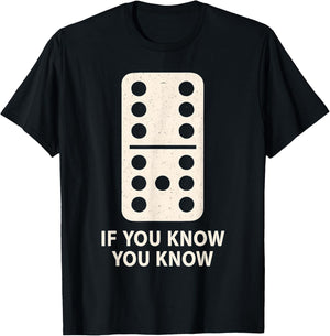 6 7 Domino If You Know You Know Teacher Math T-Shirt - T-Shirt | Black