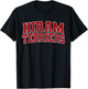 Hiram College Terriers Apparel Sports Fan T-Shirt - T-Shirt | Black