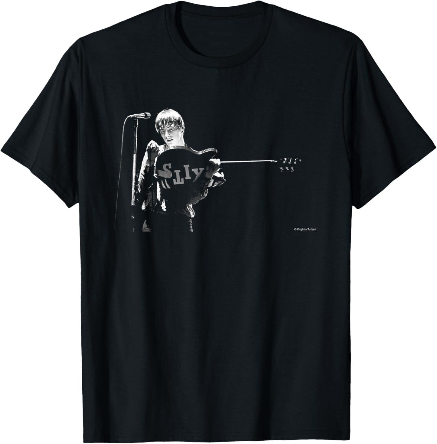 Paul Weller The Jam Guitar Plug In By Virginia Turbett T-Shirt - T-Shirt | Black