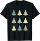 Winter Forest, Simple Christmas Tree, Forest Tree Lover T-Shirt - T-Shirt | Black