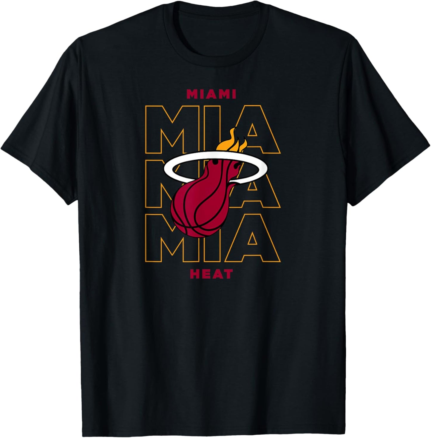 NBA - Miami Heat Stacked City Logo T-Shirt - T-Shirt | Black