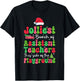 Jolliest Bunch Of Assistant Teachers Of Playground Xmas T-Shirt - T-Shirt | Black