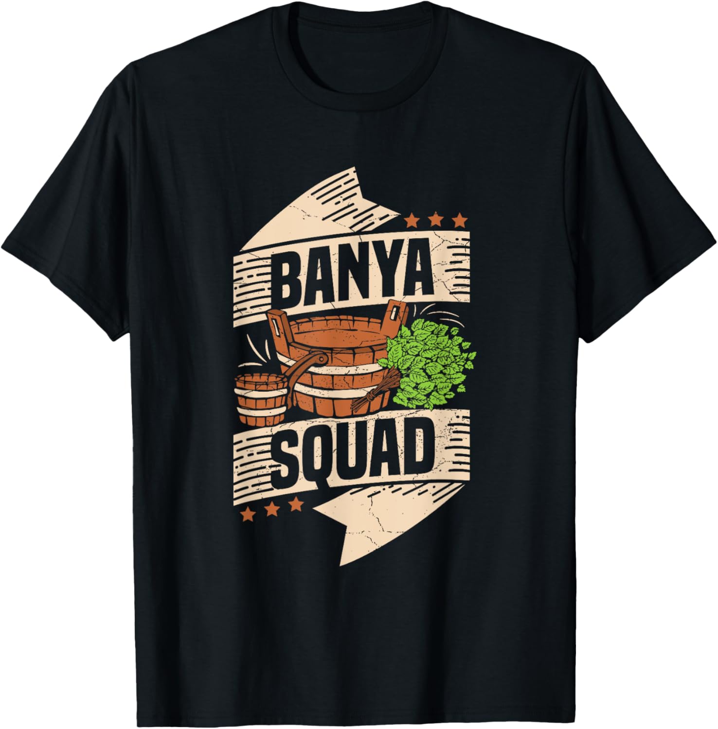 Banya Squad Quote for a Banya lover T-Shirt - T-Shirt | Black