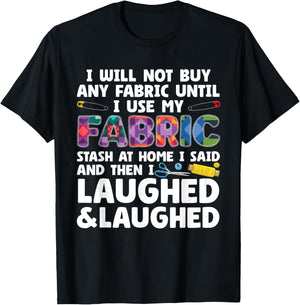 Funny Quilting Art Women Quilt Sewer Quilter Sewing T-Shirt - T-Shirt | Black
