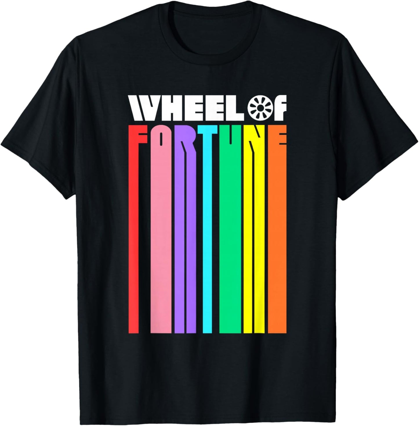 Wheel of Fortune Logo Color Blend T-Shirt - T-Shirt | Black