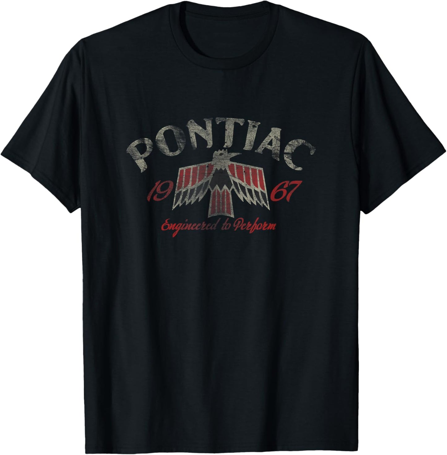 Pontiac 1967 Engineered to Perform | #14265 T-Shirt - T-Shirt | Black