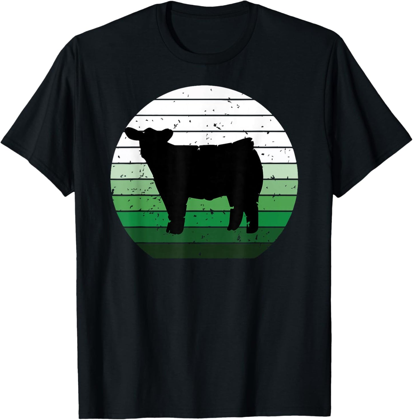 cow show, Show Steer T-Shirt - T-Shirt | Black