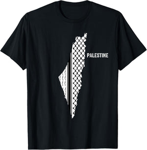 i Love Palestine, Palastine Illustration Graphic Design T-Shirt - T-Shirt | Black