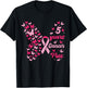 5 Year Cancer Free Breast Cancer Awareness Butterfly Women T-Shirt - T-Shirt | Black
