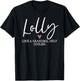 Lolly Like A Grandma Only Cooler Heart Mother's Day Lolly T-Shirt - T-Shirt | Black
