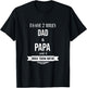 I Have 2 Titles Dad and Papa Special Grandpa T-Shirt - T-Shirt | Black