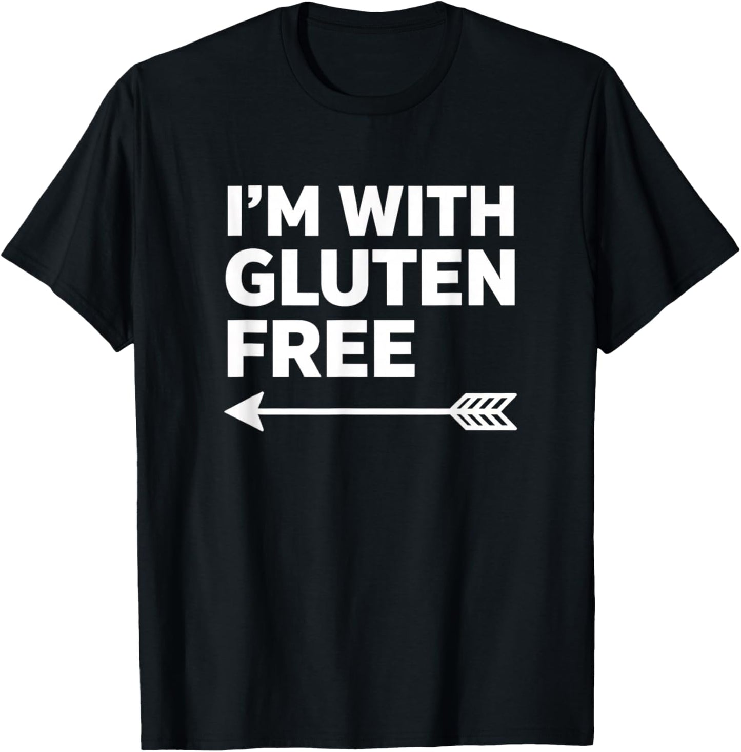 Gluten Free Awareness I'm with Gluten Free T-Shirt - T-Shirt | Black