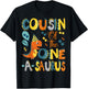 Cousin Of The One-A-Saurus 1St Birthday Dinosaur Party T-Shirt - T-Shirt | Black