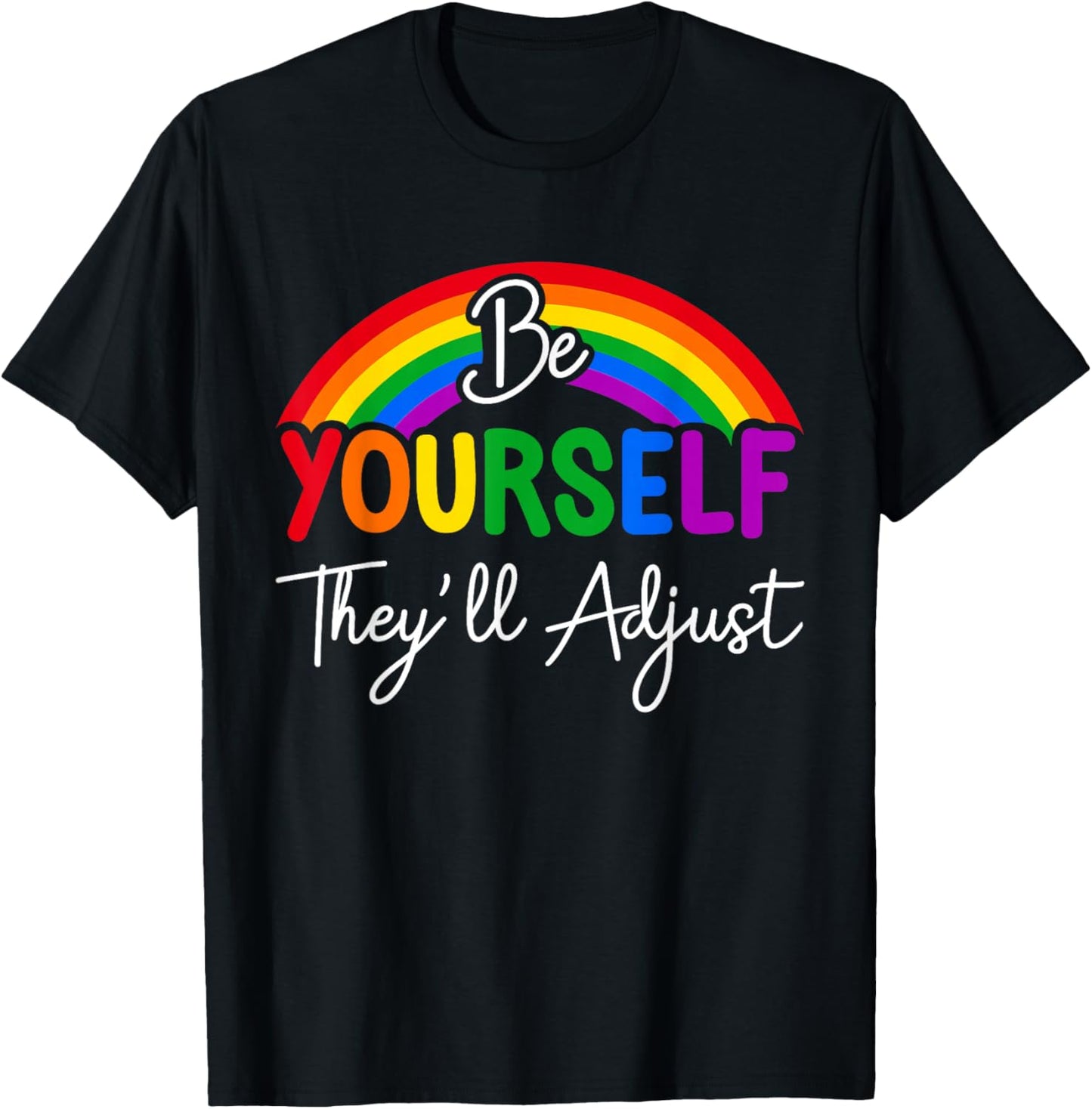 Funny Skeleton Hand LGBTQ Pride Rock Gift Women Girls T-Shirt - T-Shirt | Black