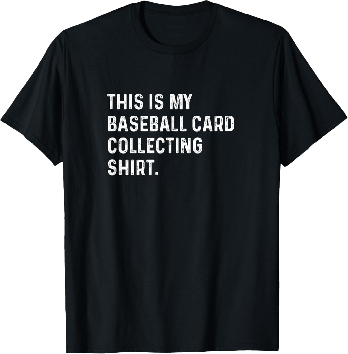 This Is My Baseball Card Collecting Shirt - Packs Rip Breaks T-Shirt - T-Shirt | Black
