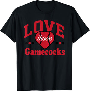 Love those Gamecocks Football Spirit T-Shirt - T-Shirt | Black