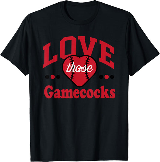 Love those Gamecocks Football Spirit T-Shirt - T-Shirt | Black