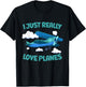 Airplane Lover Kids I Just Really Love Planes T-Shirt - T-Shirt | Black